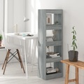 vidaXL, vidaXL Bücherregal/Raumteiler Grau Sonoma 40x30x135 cm