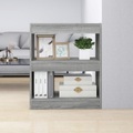 vidaXL, vidaXL Bücherregal/Raumteiler Grau Sonoma 60x30x72 cm