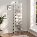 vidaXL, vidaXL Schuhregal Transparent 44x32x174 cm PP