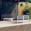 vidaXL, vidaXL 5-tlg. Garten-Lounge-Set mit Anthrazit Kissen Kiefernholz