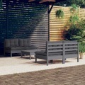 vidaXL, vidaXL 5-tlg. Garten-Lounge-Set mit Anthrazit Kissen Kiefernholz