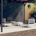vidaXL, vidaXL 5-tlg. Garten-Lounge-Set mit Anthrazit Kissen Kiefernholz