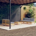vidaXL, vidaXL 6-tlg. Garten-Lounge-Set mit Grauen Kissen Kiefernholz