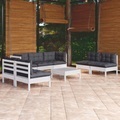 vidaXL, vidaXL 8-tlg. Garten-Lounge-Set mit Kissen Kiefer Massivholz