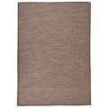 vidaXL, vidaXL Outdoor-Teppich Flachgewebe 160x230 cm Braun