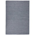 vidaXL, vidaXL Outdoor-Teppich Flachgewebe 140x200 cm Blau