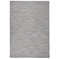 vidaXL, vidaXL Outdoor-Teppich Flachgewebe 160x230 cm Braun und Schwarz