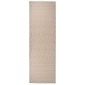 vidaXL, vidaXL Outdoor-Teppich Flachgewebe 80x250 cm Braun Gestreift