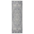 vidaXL, vidaXL Outdoor-Teppich Flachgewebe 80x250 cm Blaues Muster