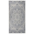 vidaXL, vidaXL Outdoor-Teppich Flachgewebe 100x200 cm Blaues Muster