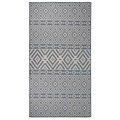vidaXL, vidaXL Outdoor-Teppich Flachgewebe 80x150 cm Blau Gestreift