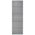 vidaXL, vidaXL Outdoor-Teppich Flachgewebe 80x250 cm Blau Gestreift