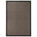 vidaXL, vidaXL Outdoor-Teppich Flachgewebe 140x200 cm Dunkelbraun