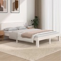 vidaXL, vidaXL Massivholzbett Weiß 150x200 cm 5FT King Size