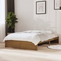vidaXL, vidaXL Massivholzbett Honigbraun 120x190 cm 4FT Small Double