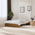vidaXL, vidaXL Massivholzbett Honigbraun 150x200 cm 5FT King Size