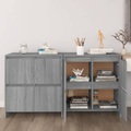 vidaXL, vidaXL Sideboards 2 Stk. Grau Sonoma 70x41x75 cm Holzwerkstoff