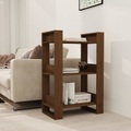 vidaXL, vidaXL Bücherregal/Raumteiler Honigbraun 60x35x91 cm Massivholz