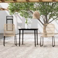 vidaXL, vidaXL 3-tlg. Garten-Essgruppe Eichen-Optik
