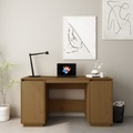 vidaXL, vidaXL Schreibtisch Honigbraun 140x50x75 cm Massivholz Kiefer