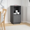 vidaXL, vidaXL Sideboard Grau 38x35x80 cm Massivholz Kiefer