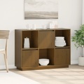 vidaXL, vidaXL Sideboard Honigbraun 110,5x35x80 cm Massivholz Kiefer