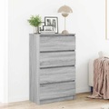 vidaXL, vidaXL Sideboard Grau Sonoma 60x35x98,5 cm Holzwerkstoff