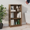 vidaXL, vidaXL Bücherregal Braun Eiche 60x24x109 cm Holzwerkstoff