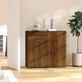 vidaXL, vidaXL Sideboard Braun Eichen-Optik 80x36x75 cm Holzwerkstoff