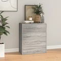 vidaXL, vidaXL Kommode mit 4 Schubladen 60x30,5x71 cm Grau Sonoma