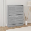 vidaXL, vidaXL Schuhschrank Grau Sonoma 59x17x81 cm Holzwerkstoff
