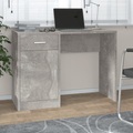 vidaXL, vidaXL Schreibtisch mit Stauraum Betongrau 100x40x73 cm Holzwerkstoff