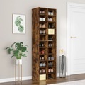 vidaXL, vidaXL Schuhregal Räuchereiche 54x34x183 cm Holzwerkstoff