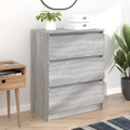 vidaXL, vidaXL Sideboard Grau Sonoma 60x35x76 cm Holzwerkstoff
