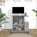 vidaXL, vidaXL Schreibtisch Grau Sonoma 80x50x75 cm Holzwerkstoff