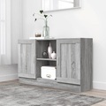 vidaXL, vidaXL Sideboard Grau Sonoma 120x30,5x70 cm Holzwerkstoff