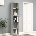 vidaXL, vidaXL Bücherregal Grau Sonoma 40x30x189 cm Holzwerkstoff