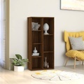 vidaXL, vidaXL Bücherregal Braun Eichen-Optik 50x25x106 cm