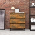 vidaXL, vidaXL Sideboard Räuchereiche 60x35x69 cm Holzwerkstoff
