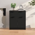 vidaXL, vidaXL Sideboard Schwarz 60x30x70 cm Holzwerkstoff