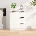 vidaXL, vidaXL Sideboard Hochglanz-Weiß 60x30x70 cm Holzwerkstoff