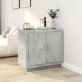 vidaXL, vidaXL Sideboard Betongrau 80x40x75 cm Holzwerkstoff
