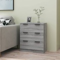 vidaXL, vidaXL Sideboard Grau Sonoma 60x30x70 cm Holzwerkstoff