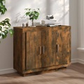 vidaXL, vidaXL Sideboard Räuchereiche 92x35x75 cm Holzwerkstoff