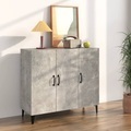 vidaXL, vidaXL Sideboard Betongrau 90x34x80 cm Holzwerkstoff