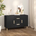 vidaXL, vidaXL Sideboard Schwarz 100x36x60 cm Holzwerkstoff