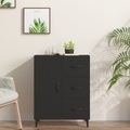 vidaXL, vidaXL Sideboard Schwarz 69,5x34x90 cm Holzwerkstoff
