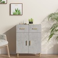 vidaXL, vidaXL Sideboard Betongrau 69,5x34x89 cm Holzwerkstoff