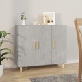 vidaXL, vidaXL Sideboard Betongrau 90x34x80 cm Holzwerkstoff