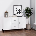 vidaXL, vidaXL Sideboard Hochglanz-Weiß 100x36x60 cm Holzwerkstoff